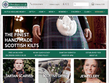 Tablet Screenshot of kiltmakers.co.uk